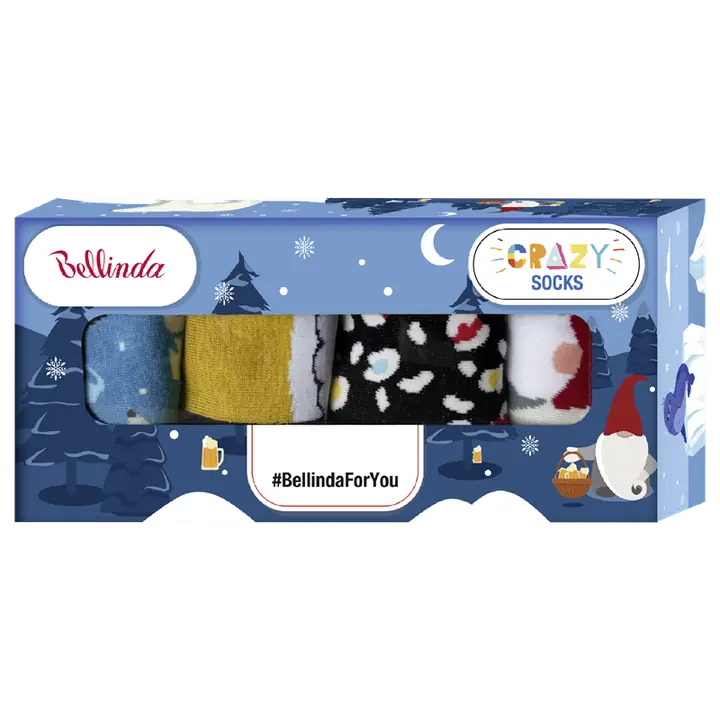 CRAZY SOCKS BOX - blue - Master