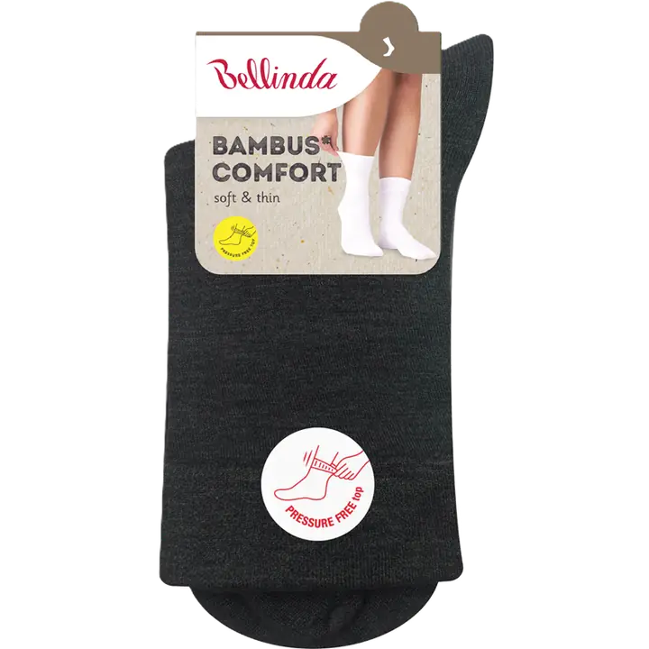 BAMBUS LADIES COMFORT SOCKS 5x - negru - Master