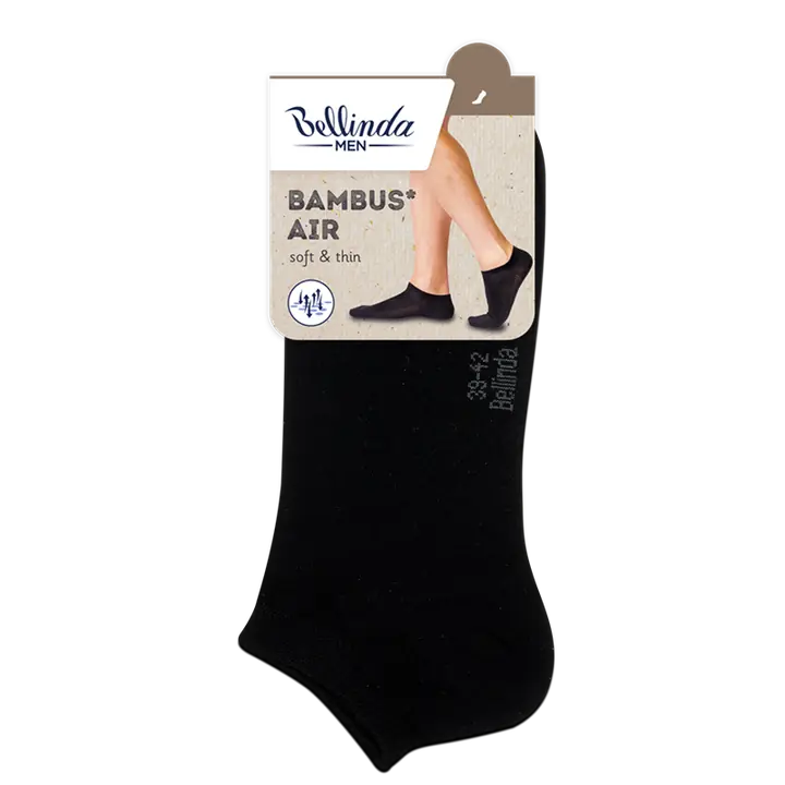 BAMBUS AIR IN-SHOE SOCKS - negru - Master