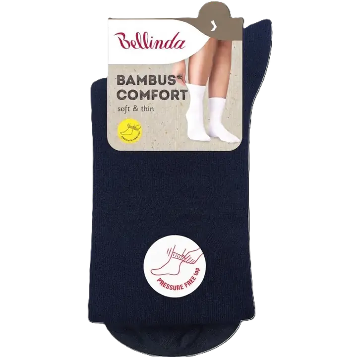 BAMBUS LADIES COMFORT SOCKS 5x - albastru inchis - Master