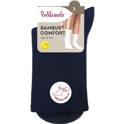 BAMBUS LADIES COMFORT SOCKS - albastru inchis - Master