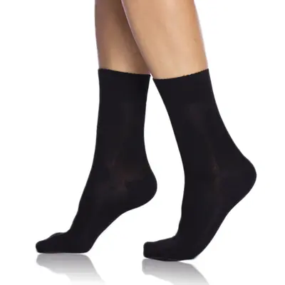 BAMBUS LADIES COMFORT SOCKS 5x - negru imagine principală