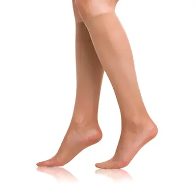 FLY KNEE HIGHS 15 DEN 10x - almond primary image