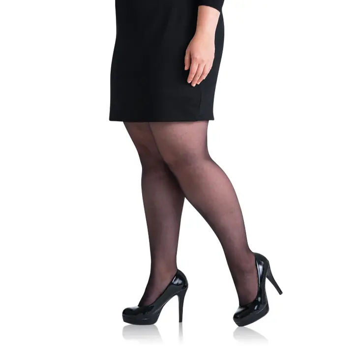 PLUS SIZE 20 DEN 5x - black - Master