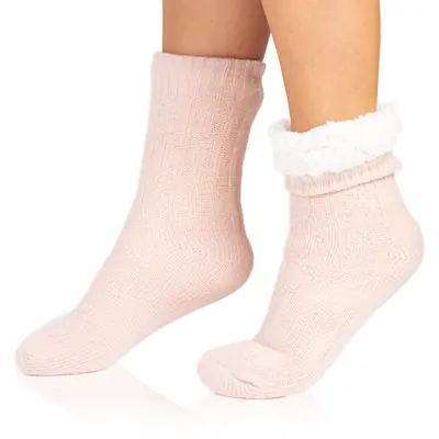 EXTRA WARM SOCKS - light pink primary image