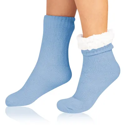 EXTRA WARM SOCKS - light blue primary image