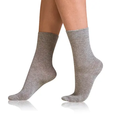 COTTON COMFORT SOCKS - grey melange primary image