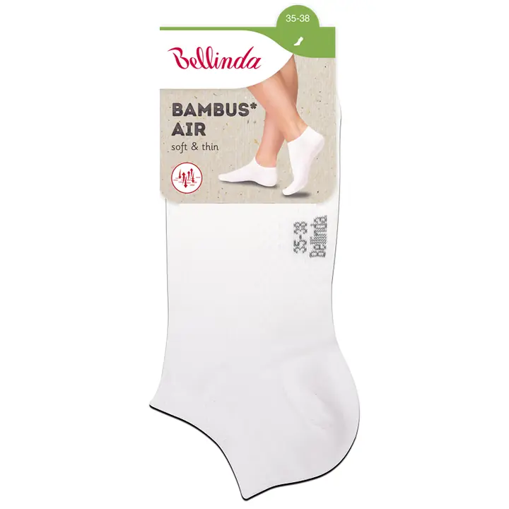 BAMBUS AIR LADIES IN-SHOE SOCKS - white - Master