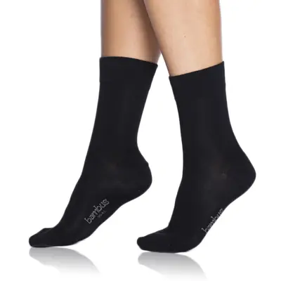 BAMBUS LADIES COMFORT SOCKS - negru imagine principală