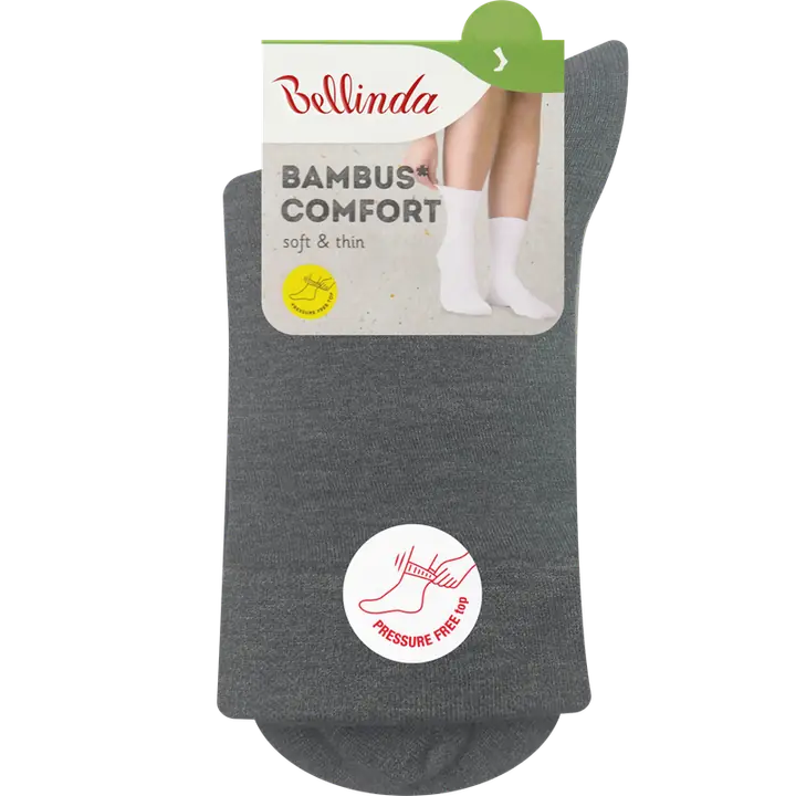 BAMBUS LADIES COMFORT SOCKS - grey - Master