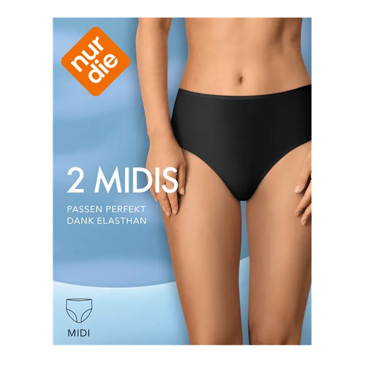 NUR DIE COTTON MIDISLIP 2x - black - Master