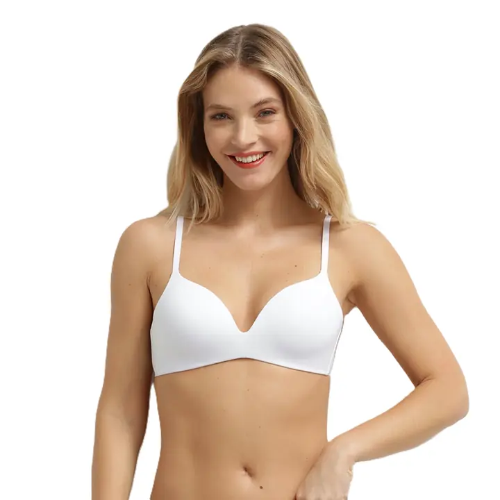 DIM INVISIBLE WIRELESS PADDED BRA - white - Master