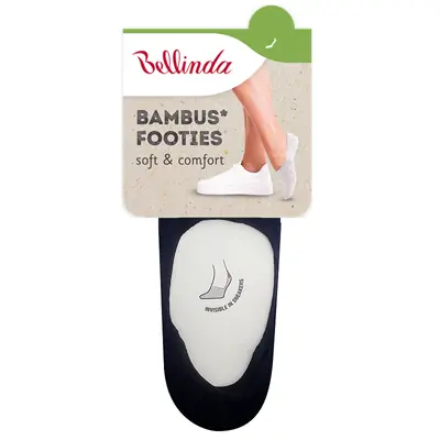 BAMBUS FOOTIES SOCKS - black secondary image