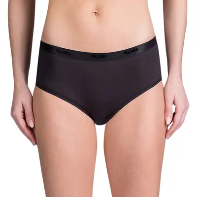 LADIES COTTON BOXER - negru imagine principală