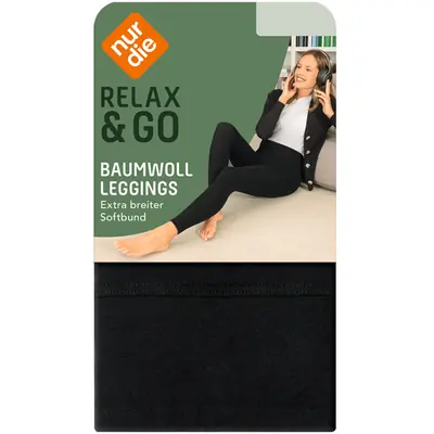 NUR DIE BAUMWOLL LEGGINGS - black secondary image