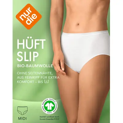 NUR DIE COTTON MIDISLIP - white secondary image