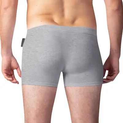 LIGHT COTTON BOXER - grey secondary image