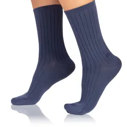 FANCY RIB MODAL SOCKS - blue - Master