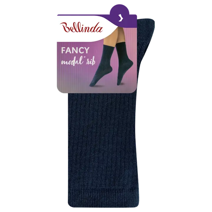 FANCY RIB MODAL SOCKS - blue - Master