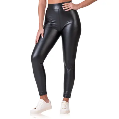 RELAX & GO LEATHEROPTIC LEGGINGS - fekete primary image