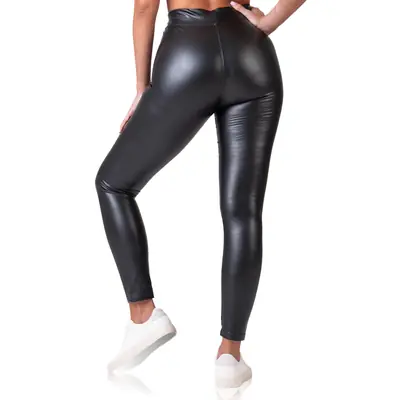 RELAX & GO LEATHEROPTIC LEGGINGS - fekete secondary image