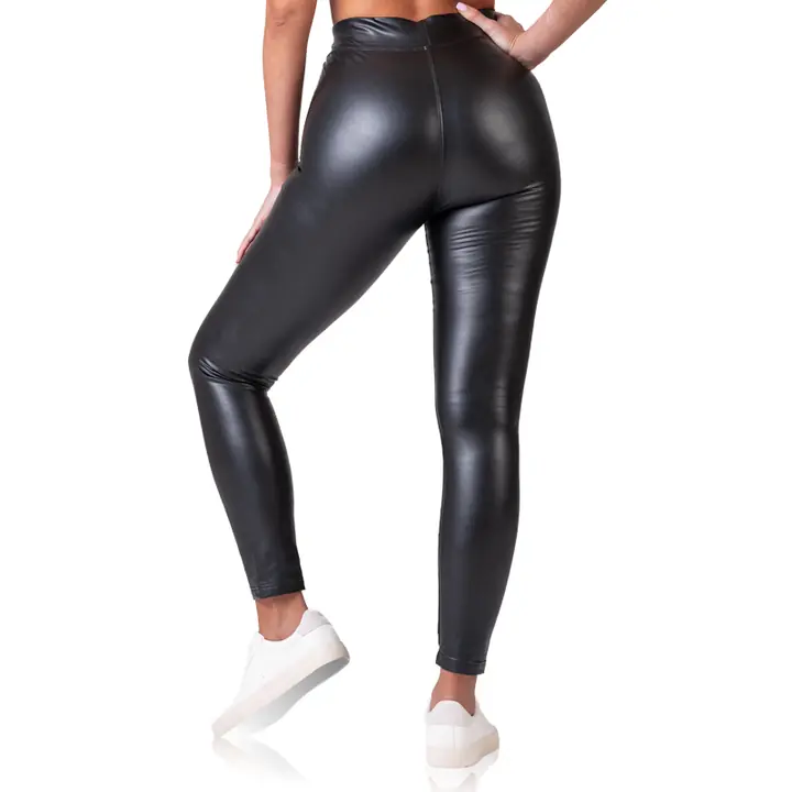 RELAX & GO LEATHEROPTIC LEGGINGS - black - Master