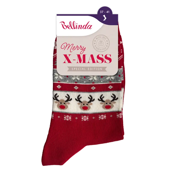 XMASS SOCKS - red - Master