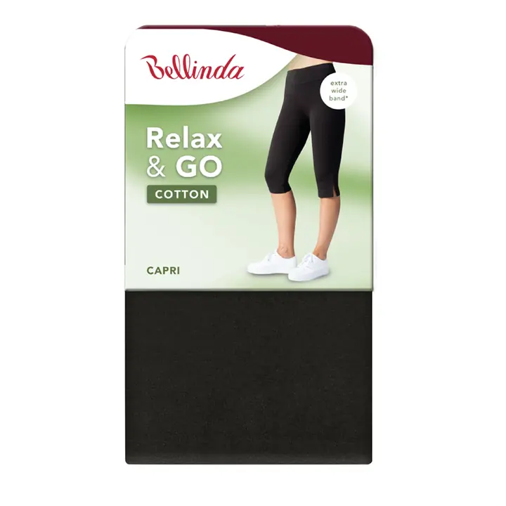 RELAX & GO COTTON CAPRI - black - Master