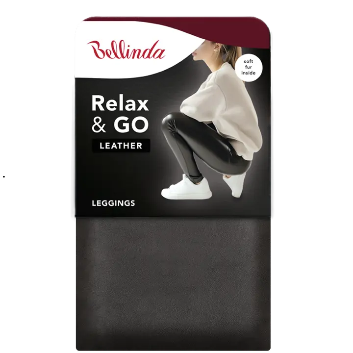 RELAX & GO LEATHEROPTIC LEGGINGS - dark brown - Master
