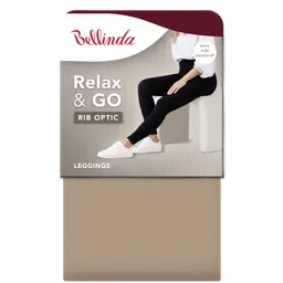 RELAX & GO RIB OPTIC LEGGINGS - black - Master