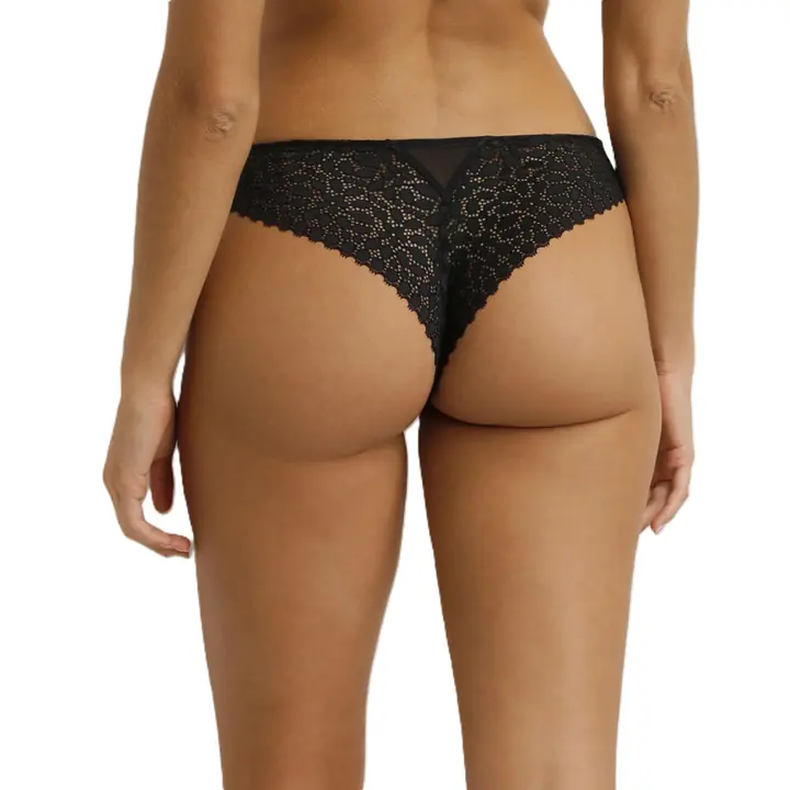 DIM DAILY DENTELLE THONG - black - Master