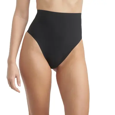 DIM INVISIBLE MID WAIST THONG - black primary image