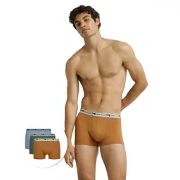 DIM GOTS COTTON STRETCH BOXER 3x - orange - Master