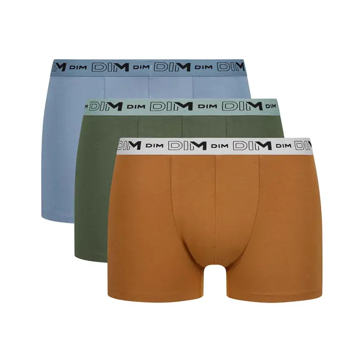 DIM GOTS COTTON STRETCH BOXER 3x - orange - Master