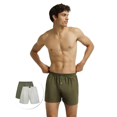 DIM COTTON STRETCH LOOSE BOXER 2x - szürke primary image