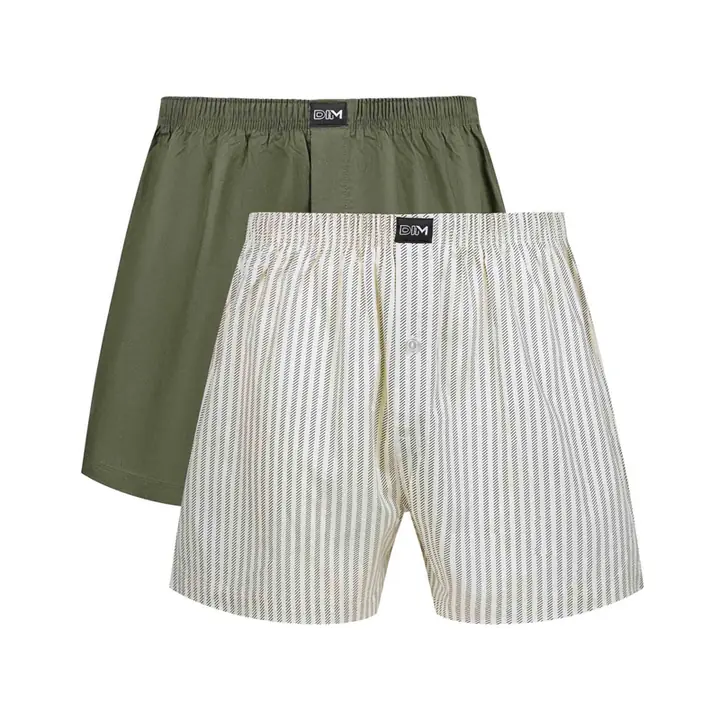DIM COTTON STRETCH LOOSE BOXER 2x - grey - Master